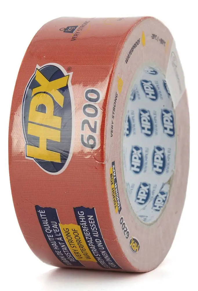 Ruban adhésif toile HPX 6200 rouge 48 mm x 25 m