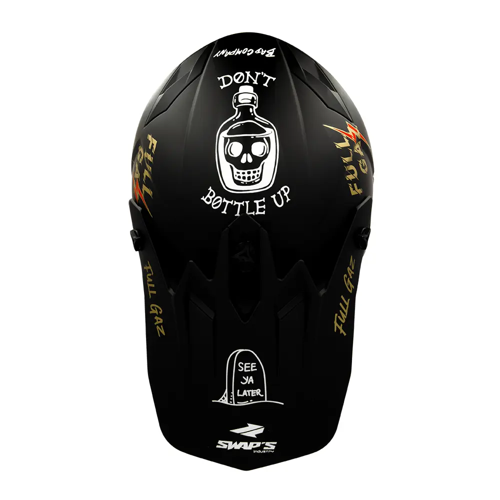 हेलमेट क्रॉस स्वैप्स S849 2FASTER फुलगैज़ 2XL — 6वाला दृश्य