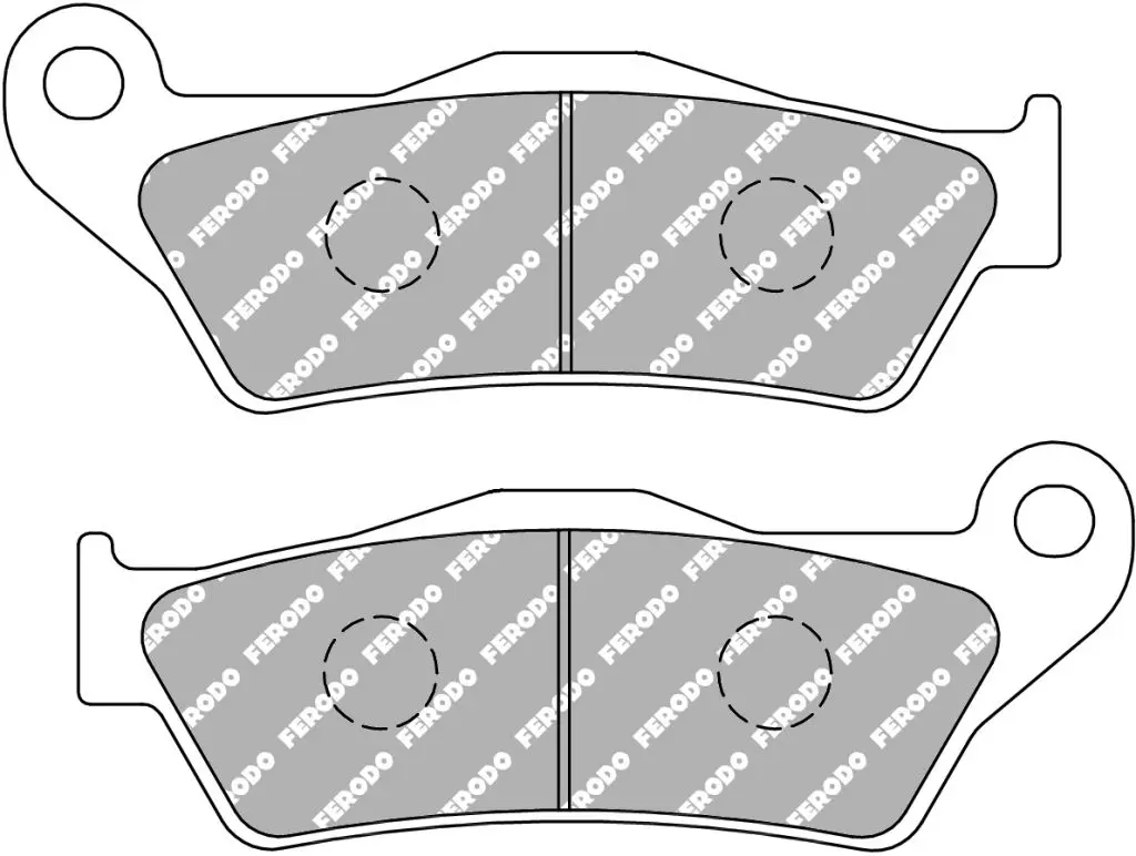 Bromsbelägg halvmetall Platinum väg/off-road R90 Ferodo — Bromsbelägg