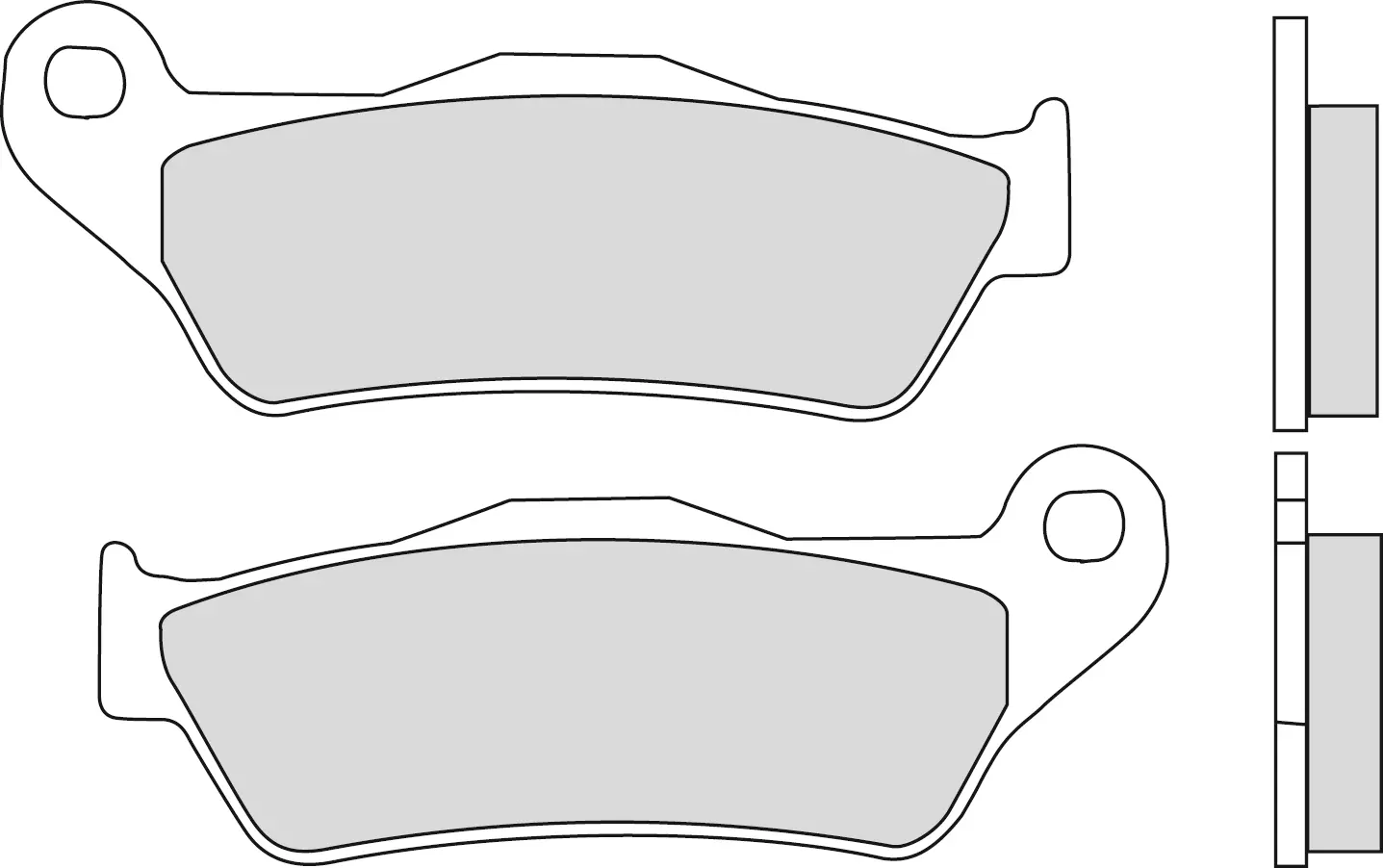 Ferodo R90 ceļa pusmetāla bremžu liknes Eco-Friction — skats 2