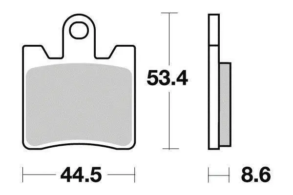 Brzová destička přední Ferodo Metal Fritté Sinter Grip Maxi Scooter R90