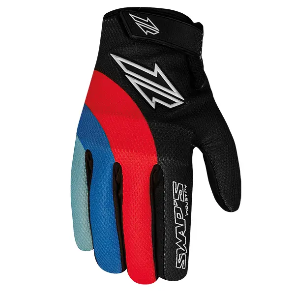 Swaps Cross Gloves GAN095 XL Black Red Blue CE KP1 Certified