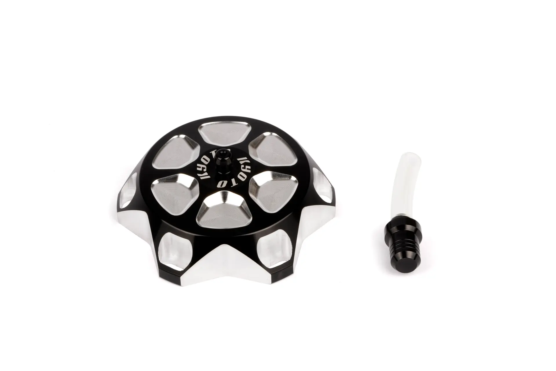 Bouchon de réservoir Kyoto Yamaha YZ 85-250/WR 250-450 anodisé noir