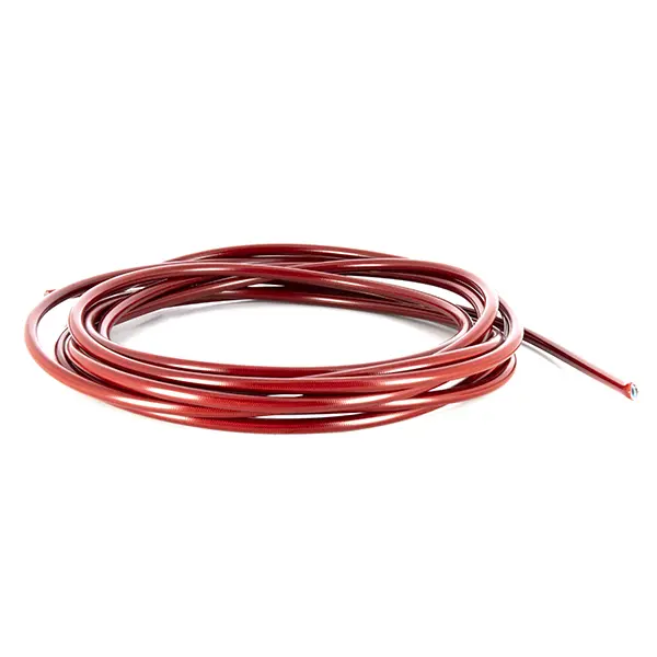 Rouleau de Durite Tressée Inox 5 Mètres Gaine Rouge Goodridge