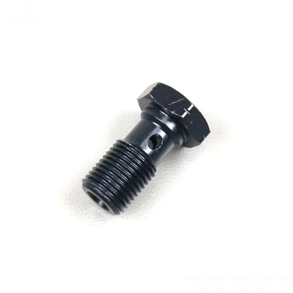 Einfacher Aluminium Banjo-Verschraubung 10x100 Goodridge Schwarz