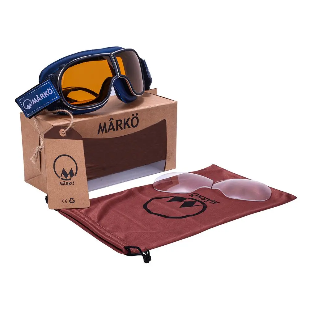 Marko B3 Motorradbrille marineblau — Ansicht 3