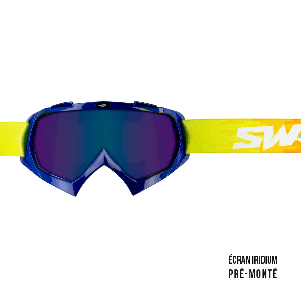 Cross-Visier Swaps Pixel blau + Iridium blau Scheibe vormontiert