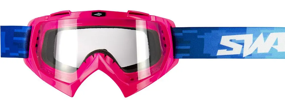 Masque Cross Swaps Pixel Rose Écran Clair — Accessoires textiles