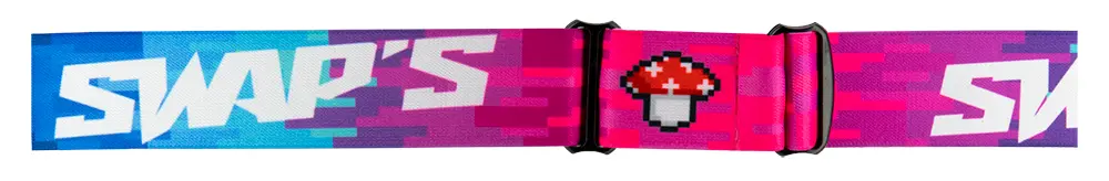 Masque Cross Swaps Pixel Rose Écran Clair — vue 3