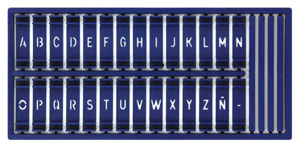 SRA Urban Complete Alphabet Stencil Set