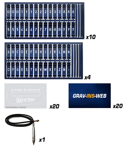 Kompletní sada pro gravírování Urban Kit