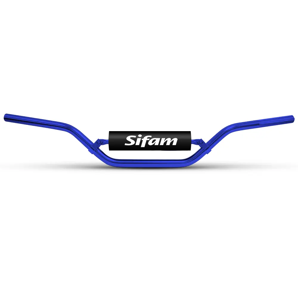 Руль Sifam Cross алюминиевый анодированный синий с грипсами