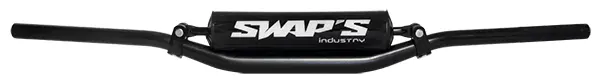 Кормило CROSS Alu - CR LOW Ø28.6mm с Укрепваща Щанга - Матово Черно Swaps
