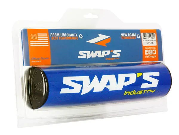 SWAPS 高密度 ラウンド ハンドルグリップ カバー ダークブルー — 第2ビュー