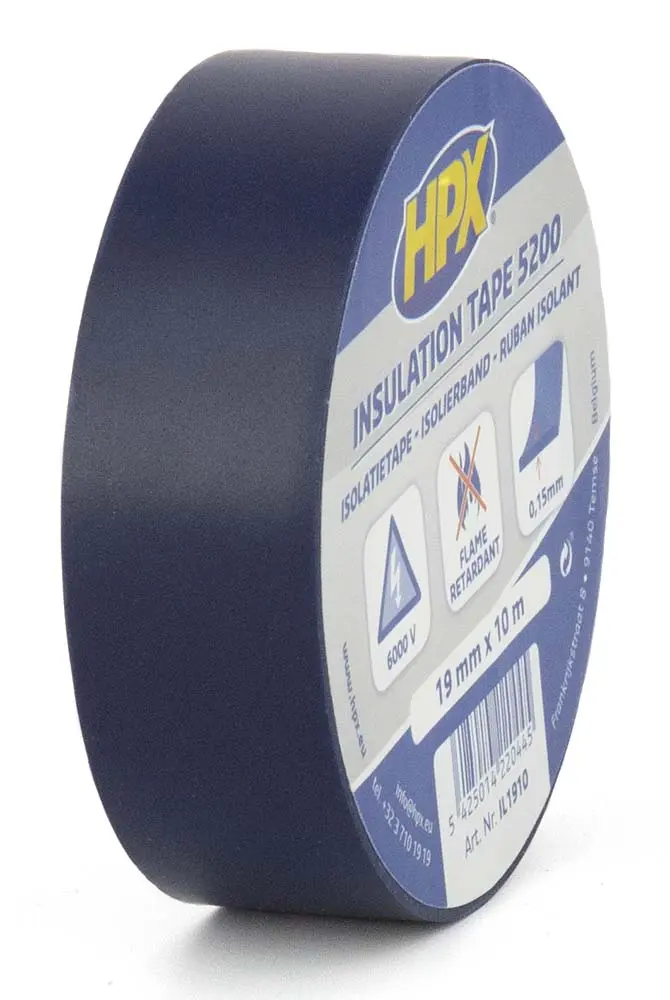 Fita isolante PVC azul HPX 19mm x 10m