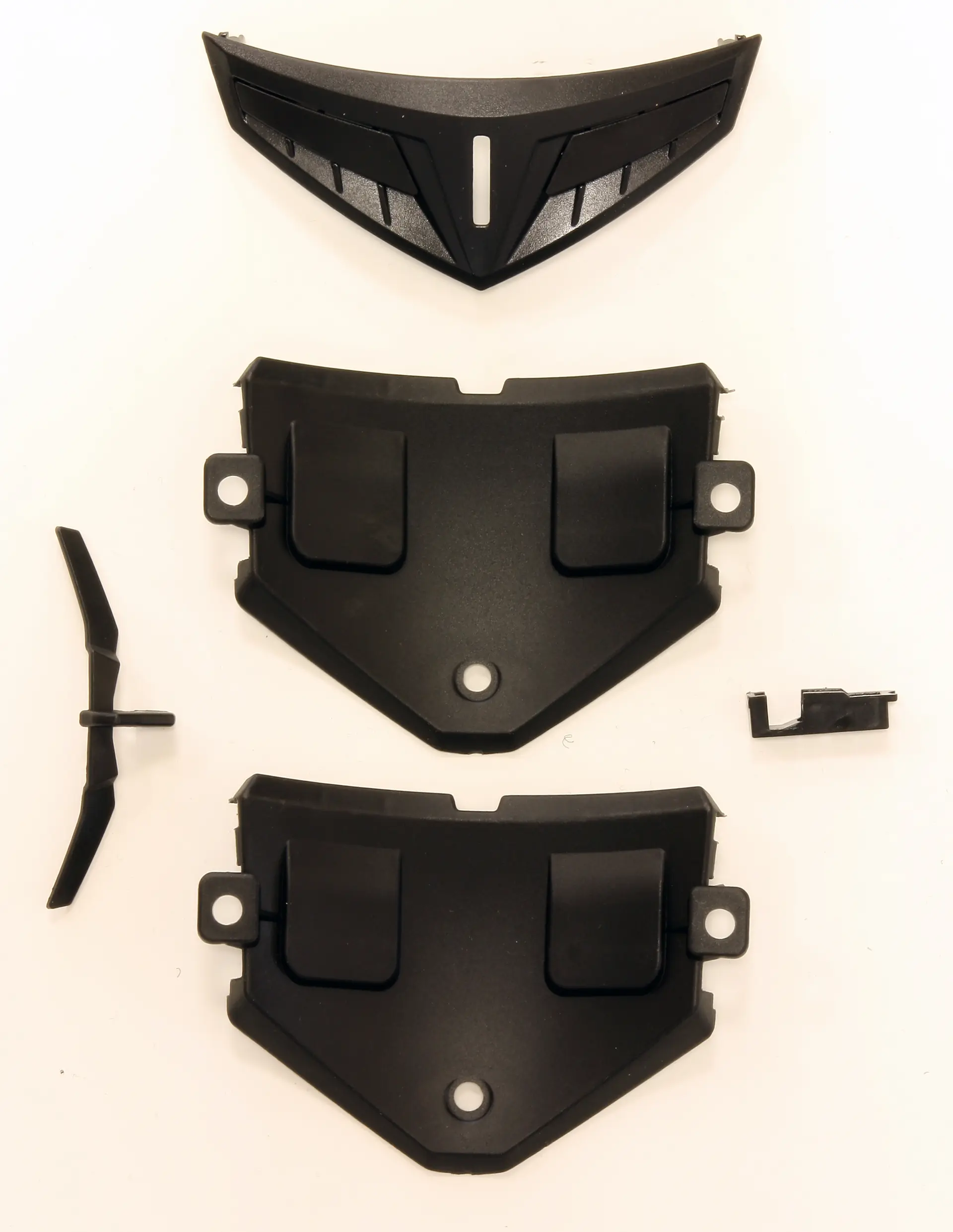 Sort frontventil S420 til integralhjelm S-Line