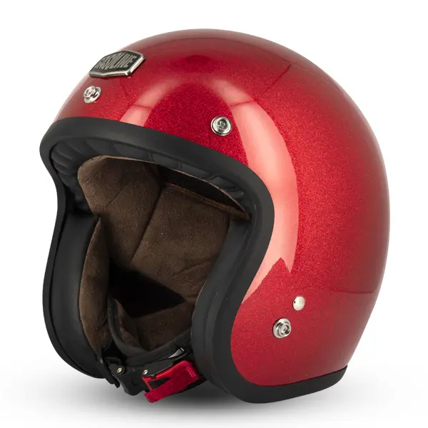 Шлем Jet Café Racer S250 Красный Блестящий Пастельный Gasoline Размер XS