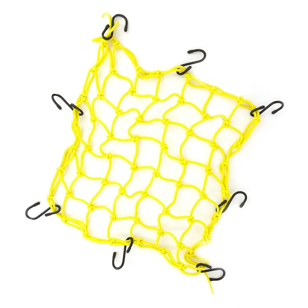 Filet Araignée Pour Casque ou Bagage Myra 38×38cm 8 Crochets Jaune