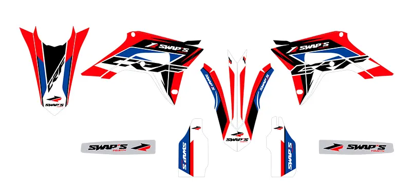 Kit Dekorasi Diamond Light Honda CRF 450 Merah Swaps