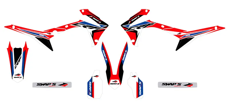 Dekorsatz Diamond Light Honda CRF 250 R rot Swaps