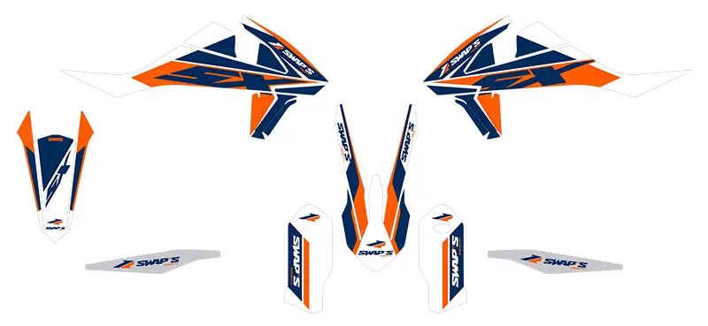 Dekorsatz Diamond Light KTM SX Orange Swaps