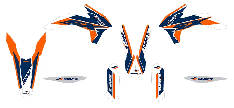 Diamond Light KTM SX 橙色 Swaps 版花套件