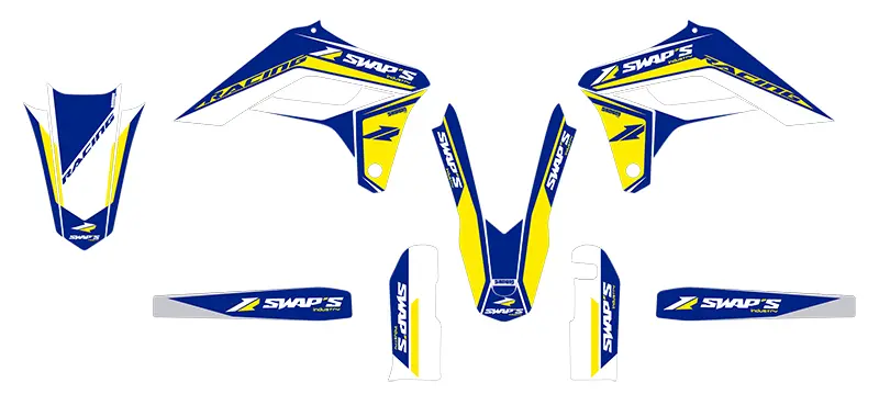 Kit Déco Diamond Light Sherco SE Swaps Bleu