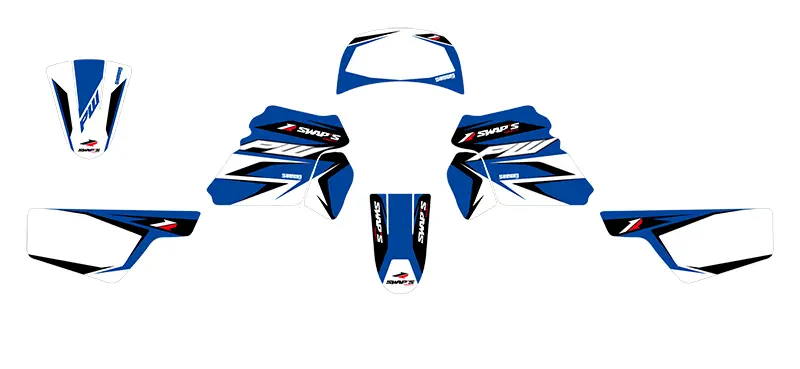 Dekorationssæt Diamond Light Yamaha PW50 blå