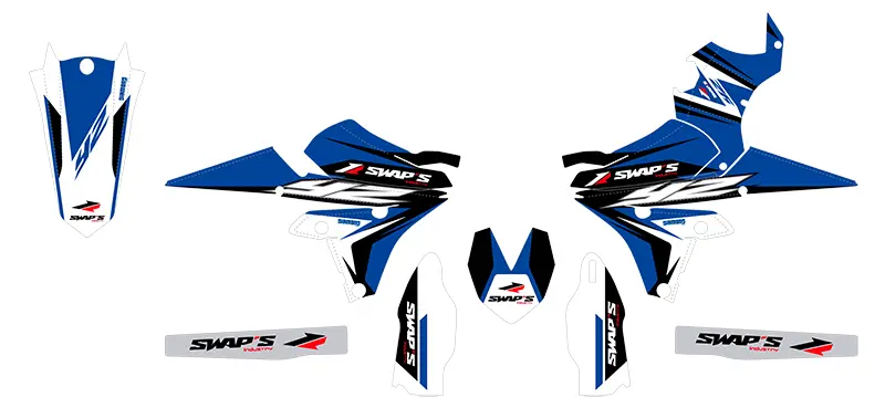 Dekorsatz Diamond Light Swaps Yamaha YZ-F Blau