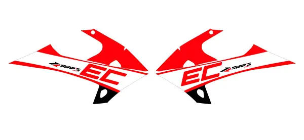 GAS-GAS EC 레드 오리지널 스왑스 데칼 키트