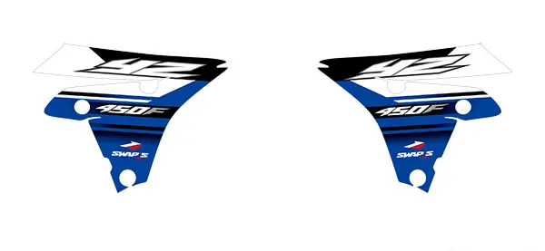 طقم ديكور أصلية Swaps Yamaha YZ-F 250/450 أزرق