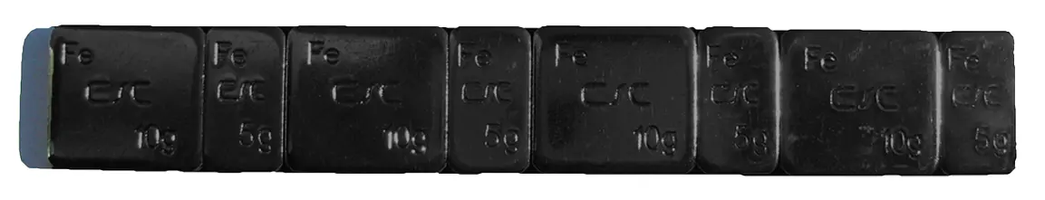 Kyoto Schwarze Auswuchtgewichte 10x Streifen 60g