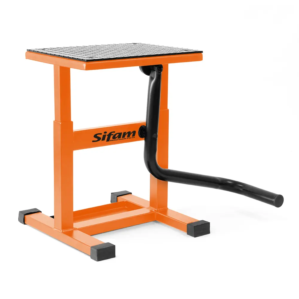 Motorradheber Cross Orange Höhe von 30cm bis 39cm Plateau 29cm x 23cm