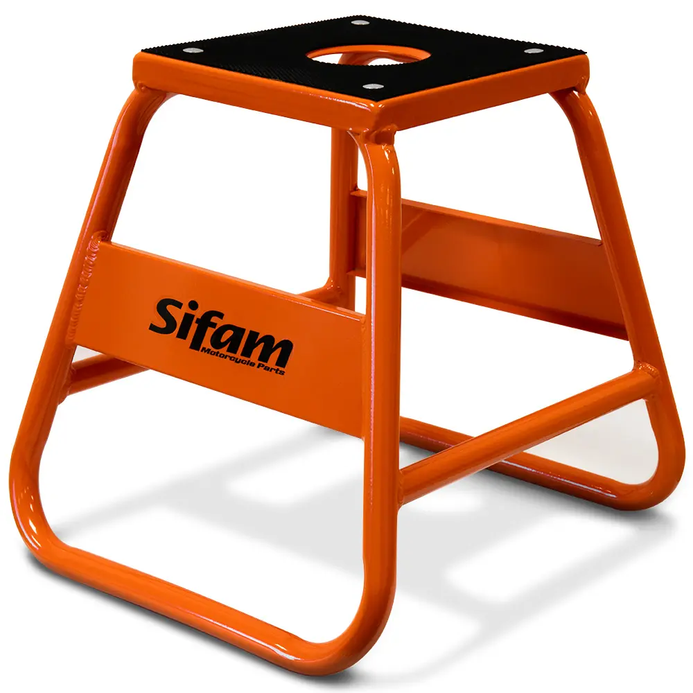 Trépied Moto Cross orange avec platine supérieur Sifam