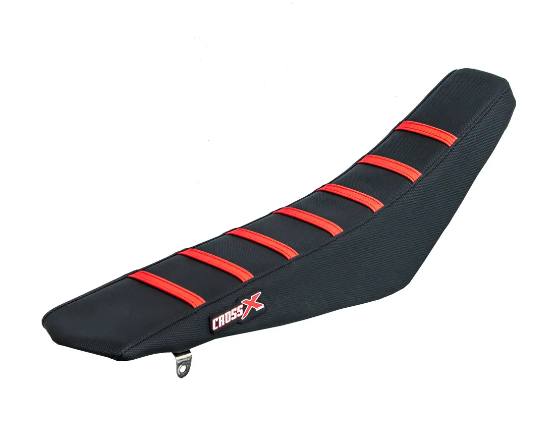 Potah sedadla CrossX Honda CRF 250-450 top black side black stripes red