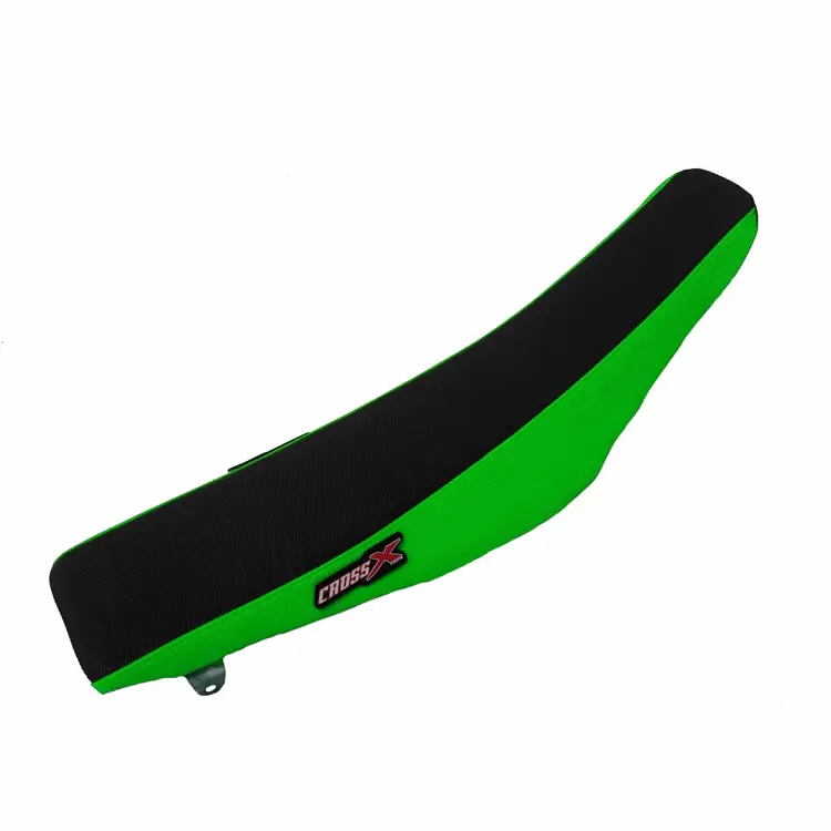 CrossX Kawasaki KX 65 00-20 KLX 110 02-20 siyah üst yan yeşil M216-2BG Sele Kılıfı