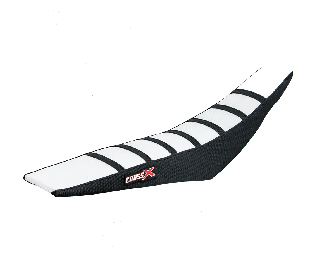 ہاؤسنگ سیٹ کراس ایکس کاواساکی KFX 250/450 2021-2023 ٹاپ وائٹ سائیڈ بلیک سٹرائپس بلیک