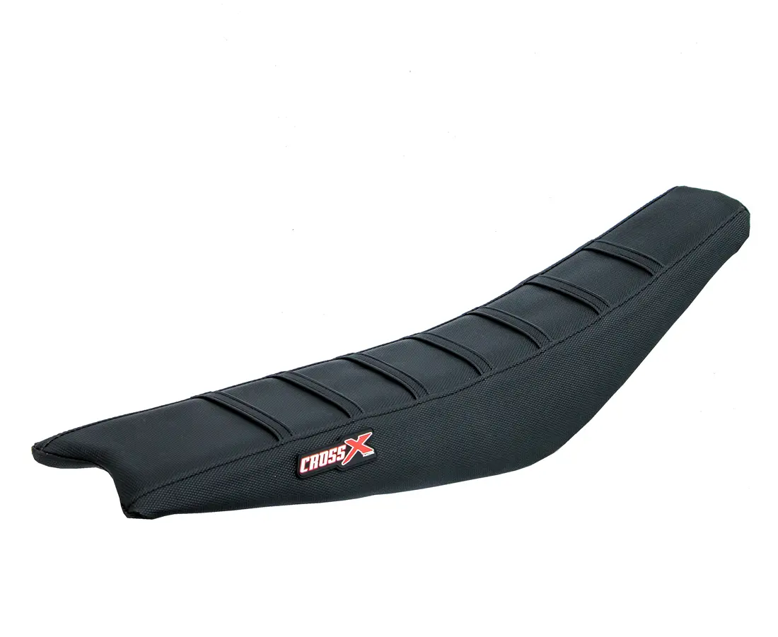 غطاء سرج CrossX لـ GasGas EC-ECF أسود مع خطوط
