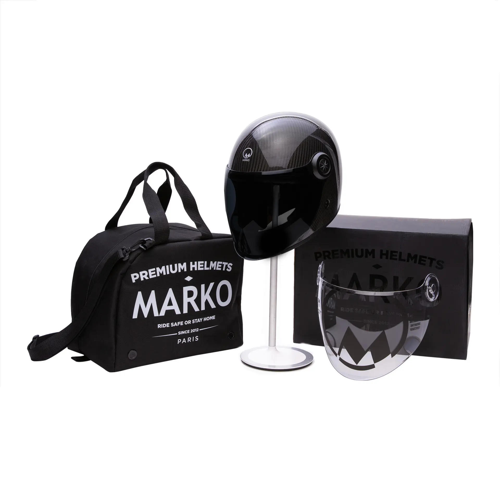 Integralhelm Marko Darkside matt schwarz XS — Ansicht 5
