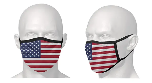 Masque de protection S-Line motif drapeau USA