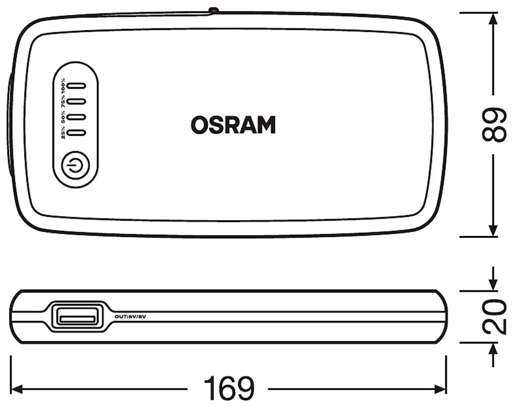 Osram 리튬 점프 스타터 부스터 6000 mAh — 8번째 뷰