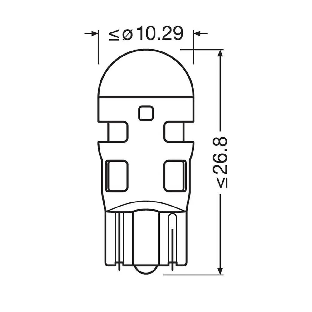 Bec W5W LED Osram 12V - Blister de 2 — vederea 2
