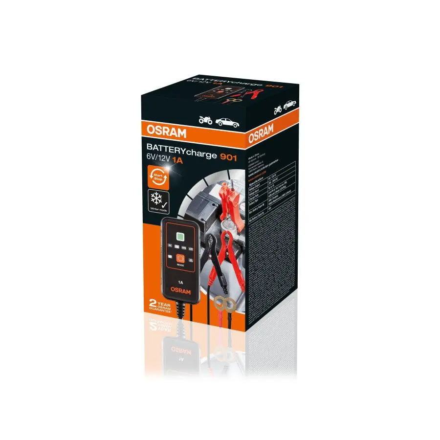 Nabíječka baterií Osram 6V/12V 1A — pohled 3