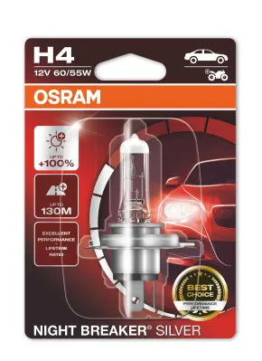 Osram Night Breaker Silver H4 - Blister 1 ampoule — vue 2