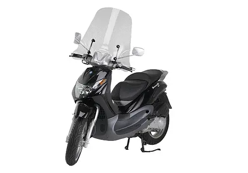 حاجب رياح Fabbri لـ Piaggio Beverly عالي بدون حافة — زجاج أمامي