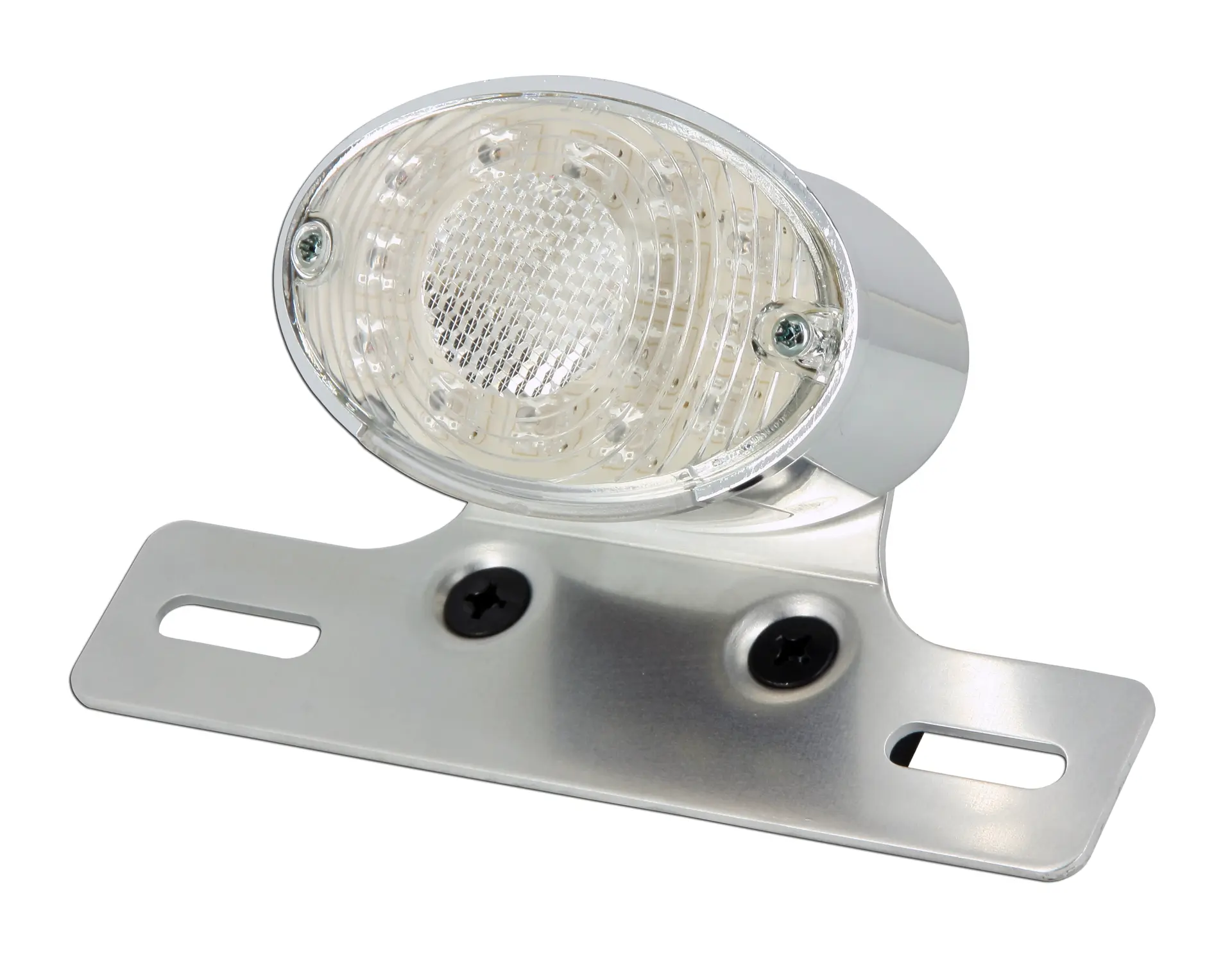 Chrom LED Rücklicht + Kennzeichenhalter Kyoto