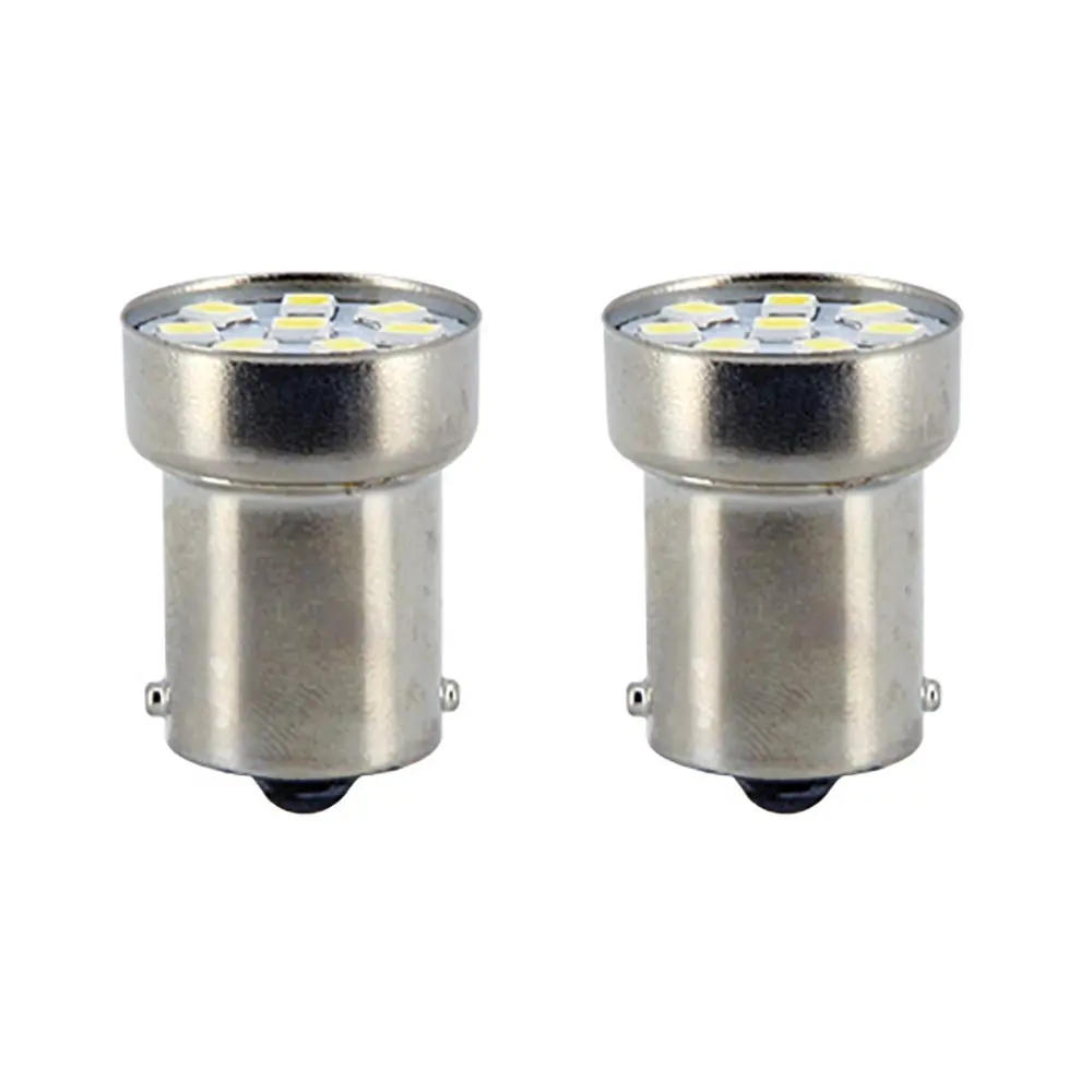 LED Pære Røglys 12V 10W BA15S Sifam - Blister 2 pærer