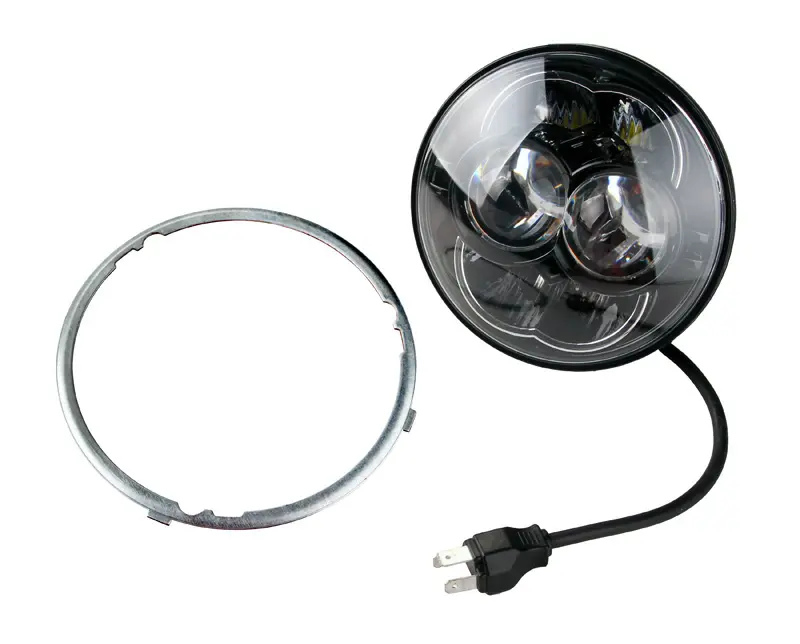 Rundscheinwerfer Sifam 8 LED 30/48W 2800/4450 Lum Ø 114 x 99,6mm schwarzer Grund