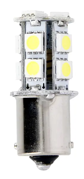 ہیڈ لائٹ بلب 13 ایل ای ڈی 12V 3.3W سفید BA15S سائفم - 2 کا پیکٹ