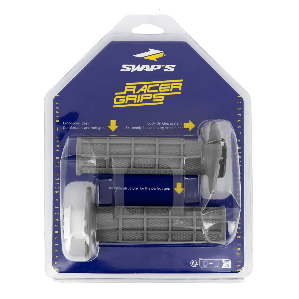 Křížové rukojeti Lock On Šedé Swaps — pohled 3